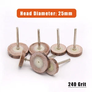 25mm T-shaped Grinding Head Sanding Polishing Wheel Woodworking Carving 240 Grit - Bild 1 von 5