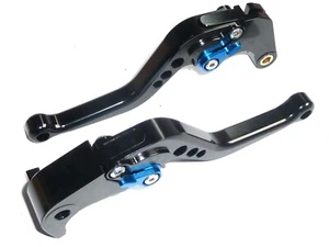 SUZUKI GSXS1000 S 2015-2020 SHORT BLACK BRAKE CLUTCH LEVERS ROAD RACE TRACK - Picture 1 of 8