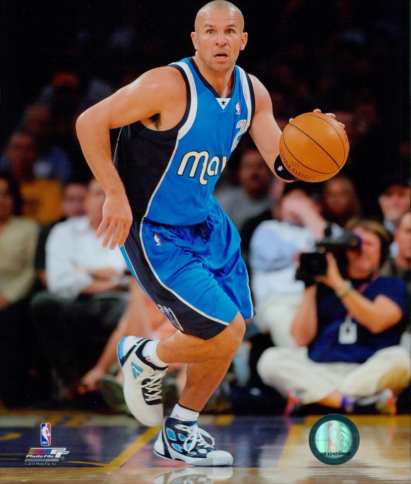 Foto brillante C de Jason Kidd Dallas Mavericks con licencia de la NBA sin firmar Foto 1 de 1