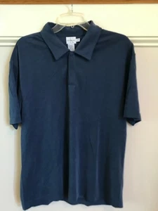Camisa polo para hombre Calvin Klein de manga corta azul talla grande usada en excelente condición - Imagen 1 de 3