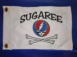 Velero personalizado Grateful Dead Color Skull n Bones Flag ATV UTV Jeep KAYAK - Imagen 1 de 1