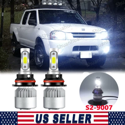 Kit combinado de faros LED blancos 6000K para Nissan Frontier 2003 2004 bombillas altas bajas Foto 1 de 4