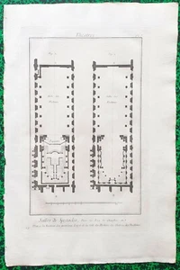 XVIII ème - Paris I er - Rare Plan n° 1 Théâtre Château des Tuileries 45x29 1776 - Picture 1 of 2