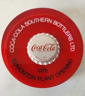 COCA COLA UK Southern Bottlers Ltd " Edmonton Plant Opening 1975" CROWN CAP - Image 1 of 4