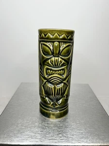 Vintage Tiki Bar Mug Dark Green Orchids Of Hawaii R-5 Made In Japan - Picture 1 of 8