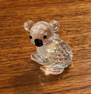 Vintage SWAROVSKI Crystal Faceted Teddy Bear - Picture 1 of 1