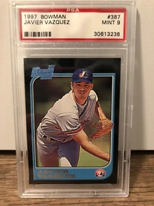 1997 Bowman Javier Vazquez #387 PSA MINT 9 - Picture 1 of 3