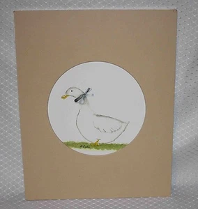 Delores "Dee" Lurker- The Bama Gr'Ma - Sweet Duck w/ Bow Art Print - Lot # 2 - Picture 1 of 3