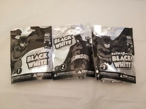 Lot of 3 DC Collectibles Batman Black And White Series 1, 2 & 3 Mini Figures - Picture 1 of 2