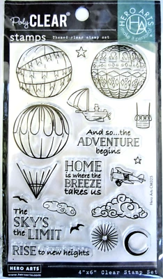 Juego de estampillas Balloons Sky's the Limit de Hero Arts CM325 ¡NUEVO! Foto 1 de 4