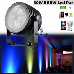 LED 30W RGBW 4IN1 Battery Wireless DJ Par Stage Light DMX Wifi Wedding Uplights - Picture 1 of 11