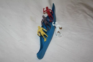 MPC blue War Canoe with 4 Native Indigenous Indians 60mm vintage dec24 #7 - Picture 1 of 5