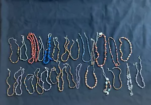 26 WHOLESALE LOT ETHNIC BOHO INDIA BANJARA NECKLACE STONE BEADS : 26 NECKLACES - Picture 1 of 13