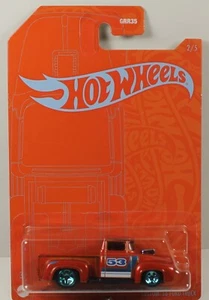 Camión camioneta Ford Hot Wheels 2021 personalizada '56 hw naranja y azul GRR37 - Imagen 1 de 1