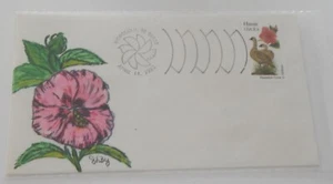 Honolulu Hawaii FDC first day cover April 14 1982 hand drawn cachet - Picture 1 of 2