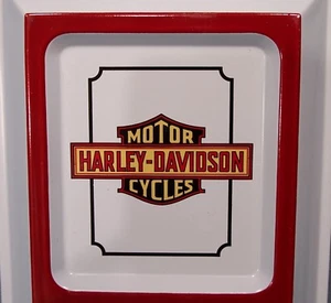 Harley - Davidson Motorcycle Embossed Tin Thermometer ~ Sales / Service Promo - Picture 1 of 2