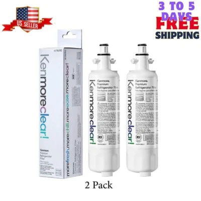 2 Pack 9690 Kenmore 469690 Replacement Refrigerator Water Filter Fit LG LT700P - Image 1 of 4