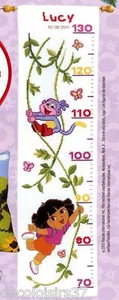 Vervaco 2590 70.708 Pared Altura Charts Dora & Botas En La Jungle Contado - Imagen 1 de 1