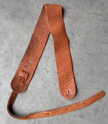 VTG Lakota Leathers Guitar Strap 3" inches Brown - Image 1 of 2