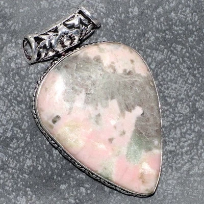 Huge Cobalt Calcite 925 Silver Plated Pendant 2" Fast-Selling Gift GW - Image 1 of 3