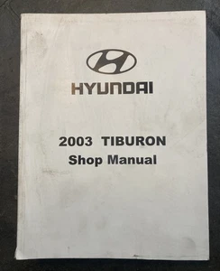 Libro manual de taller Hyundai Tiburon 2003 OEM A2CS-EU19A reparación de servicio original - Imagen 1 de 7