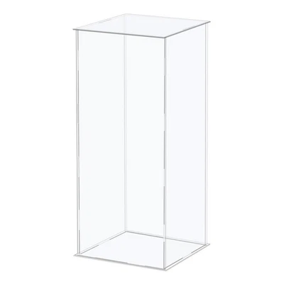 Acrylic Display Case Plastic Cube Storage Box Clear Assemble Showcase 21x16x41cm - Image 1 of 4