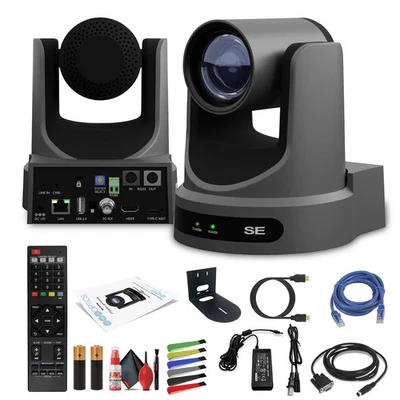 PTZOptics Move SE PTZ Camera with 30x Optical Zoom (Gray) (PT30X-SE-GY-G3) +