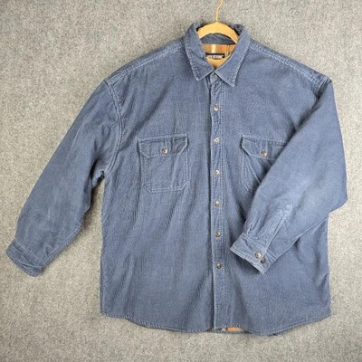 Wolverine Corduroy Flannel Lined Shacket Jacket Mens XL Blue Work Outdoor Warm - Image 1 of 4