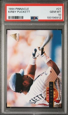 1994 Pinnacle #21 Kirby Puckett HOF PSA 10 Twins - Image 1 of 4
