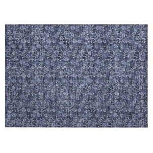 Chantille ACN692 Navy 1'8" x 2'6" Indoor Outdoor Area Rug, Easy Clean, Machin... - Picture 1 of 5