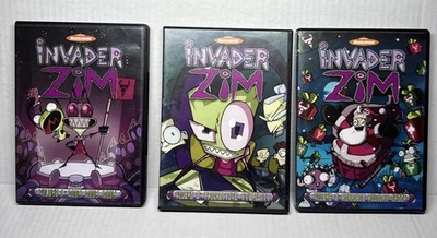 Invader Zim dvd Volume 1-3 Missing Disc 6! Tested Nickelodeon Collection - Image 1 of 4
