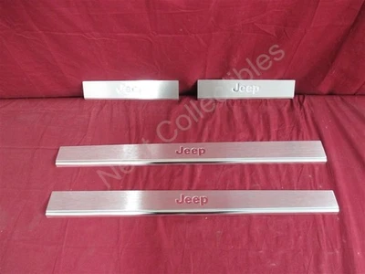 NOS OEM Jeep Liberty Stainless Steel Door Sill Guards 2002 - 07 - Image 1 of 4