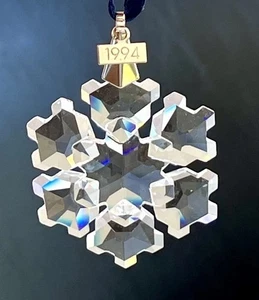 1994 Swarovski Crystal 3" Annual Christmas Holiday Ornament Box - Picture 1 of 8