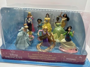 NIB Disney Princess Deluxe Figures 10 piece Set Figurine Play Toy Bell, Jasmine - Picture 1 of 4