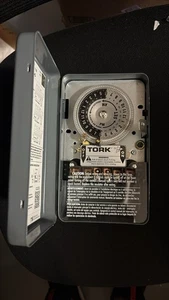 Tork 7209A 24 Hour Mechanical Time Switch Heavy Duty Outdoor Timer Open Box - Picture 1 of 2