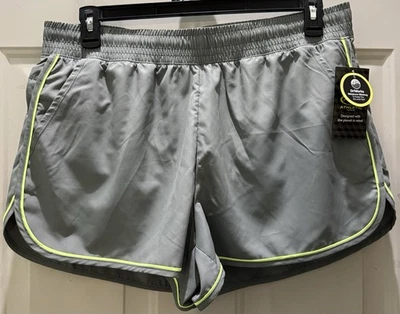 ¡Nuevo! Pantalones Cortos de Correr Athletic Works Piped con Bolsillo Trasero con Cremallera y Forro. Talla L Foto 1 de 4
