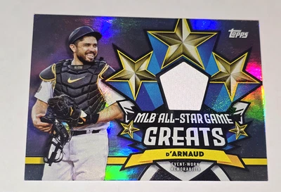 2025 TRAVIS D'ARNAUD Topps All-Star Game Greats Game Worn Jersey-Angels/Braves - Image 1 of 2