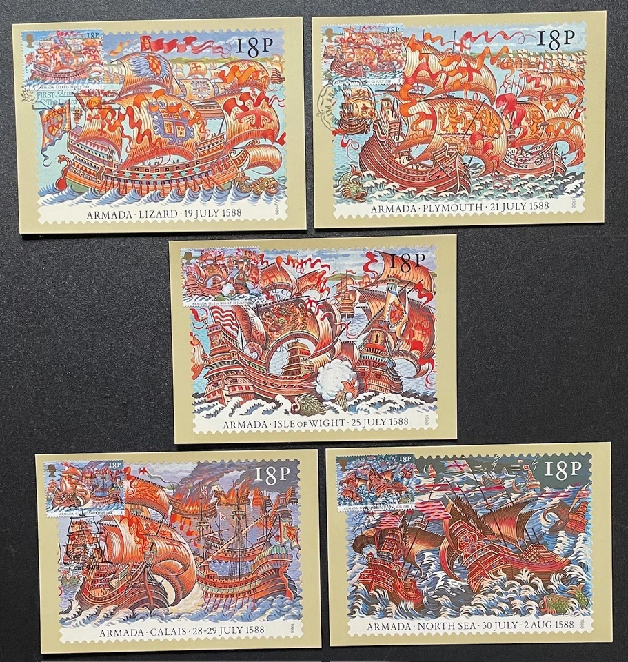1988 The Armada PHQ cards. FDI Front. Unaddressed with Various SHS (Lot 2) - Image 1 of 1