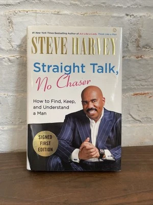SIGNED By Steve Harvey Straight Talk No Chaser 1st Edition Hardback Book With DJ - Image 1 of 4