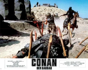 Conan der Barbar ORIGINAL Aushangfoto Arnold Schwarzenegger / James Earl Jones - Picture 1 of 1