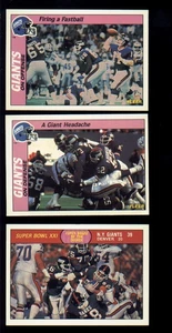 1988 Fleer Action New York Giants Set PHIL SIMMS LAWRENCE TAYLOR HARRY CARSON - Bild 1 von 1