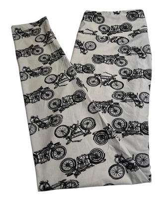 Леггинсы LuLaRoe TC Высокие Изогнутые Мотоцикл Велосипед СЕРЫЕ Байкерские Винтажные СОВРЕМЕННЫЕ Велосипеды - Изображение 1 из 4