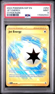 2024 Pokemon Ssp En-Surging Sparks #252 Jet Energy Hyper Rare PSA 9 - Picture 1 of 2