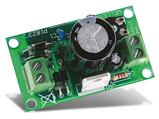 WSPC1823 Adjustable Power Supply 35VDC 24VAC 1A WHADDA VELLEMAN - Image 1 of 1