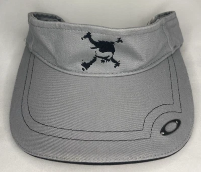 Oakley Software Skull Japan Golf Sun Visor Cap Gray Adjustable Hook & Loop - Image 1 of 4