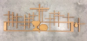 Rev. Clifford M Wittstruck Christian wood art signed crosses on crosses , Nice - Picture 1 of 6