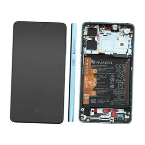 LCD DISPLAY GLAS TOUCHSCREEN AURORA BLAU KOMPLETT ORIGINAL HUAWEI P30 ELE-L09 - Bild 1 von 4