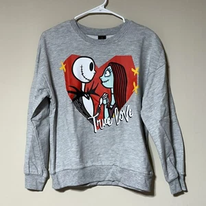 Disney Nightmare Before Christmas Valentines Day Sweatshirt Size XL (14-16).NWT! - Picture 1 of 4