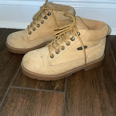 VTG 90s Y2K Tan Camel Color Leather LUGZ Chukka Boots Size 7 - Image 1 of 4