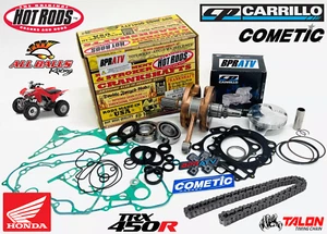 06+ Honda TRX450R TRX 450R Hotrods Crank 96mm CP 13.5:1 Piston Gaskets Rebuild - Picture 1 of 24